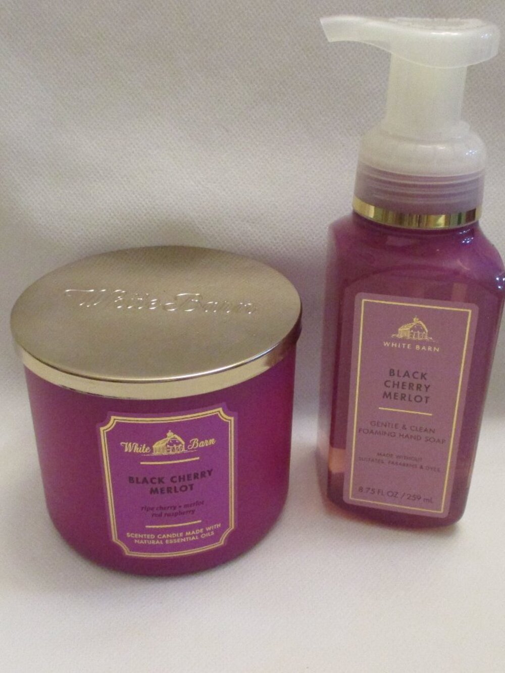 Bath & Body Works 2 piece bundle - Black Cherry Merlot